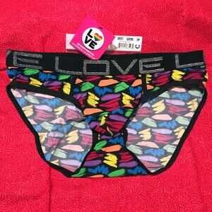 Andrew Christian Love Pride Slash Brief Size X-LARGE 🆕🩲🌟🏳️‍🌈